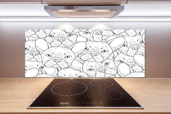 Panel para cocina bulldogs franceses