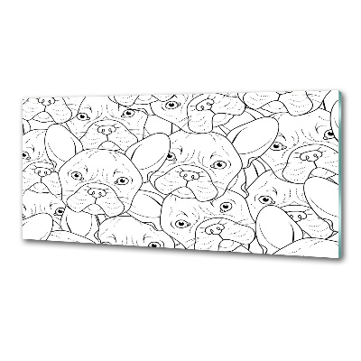 Panel para cocina bulldogs franceses