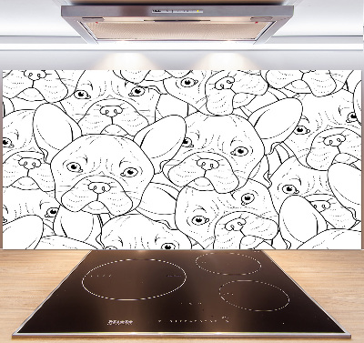 Panel para cocina bulldogs franceses