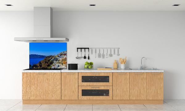 Panel para cocina Santorini, Grecia
