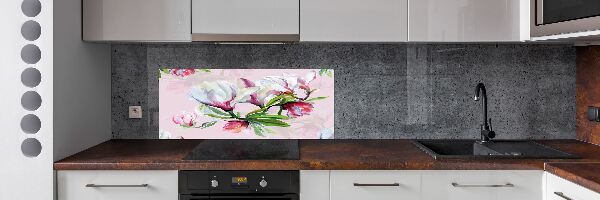 Panel para cocina flores de magnolia