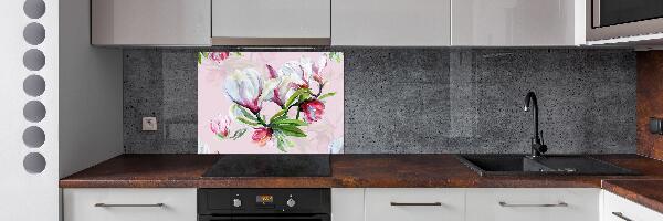 Panel para cocina flores de magnolia
