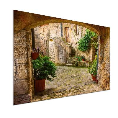 Salpicadero de cocina calles italianas