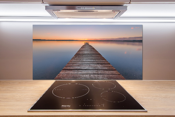 Panel para cocina Muelle de madera