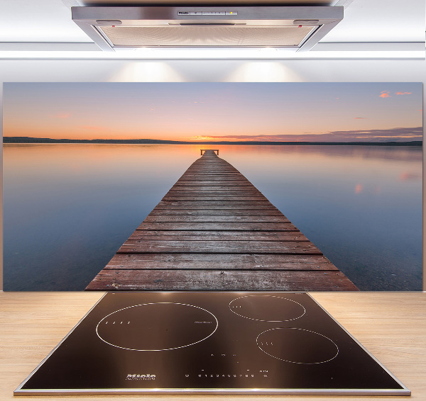 Panel para cocina Muelle de madera