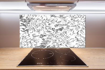 Panel de pared de cocina Patrón floral