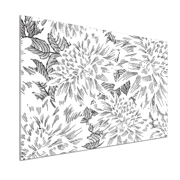 Panel de pared de cocina Patrón floral