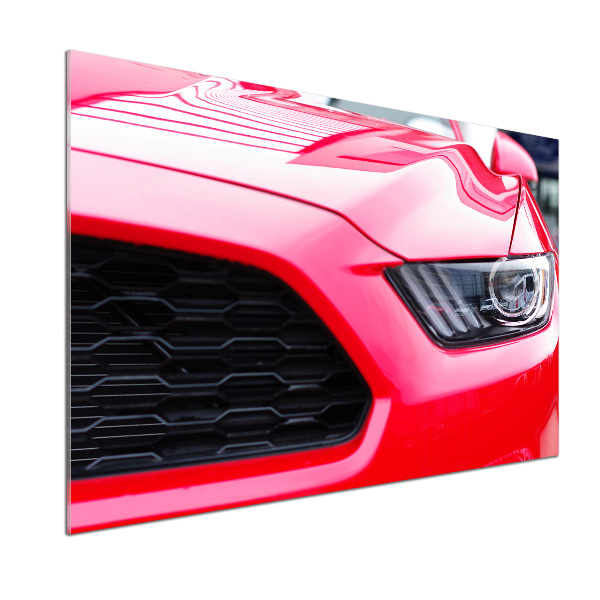 Panel antisalpicaduras Mustang rojo