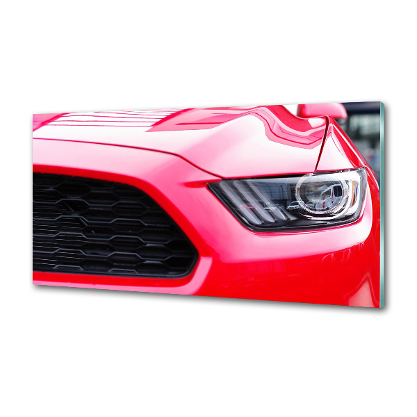 Panel antisalpicaduras Mustang rojo