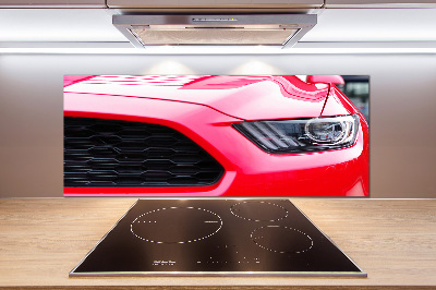 Panel antisalpicaduras Mustang rojo