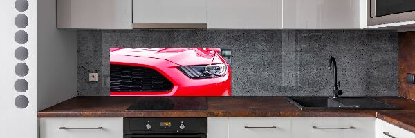 Panel antisalpicaduras Mustang rojo