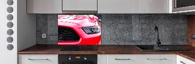 Panel antisalpicaduras Mustang rojo