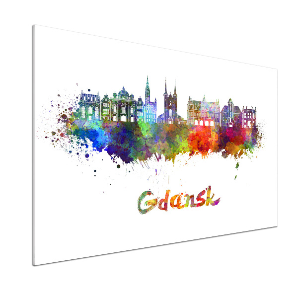 Panel antisalpicaduras Gdansk colorida