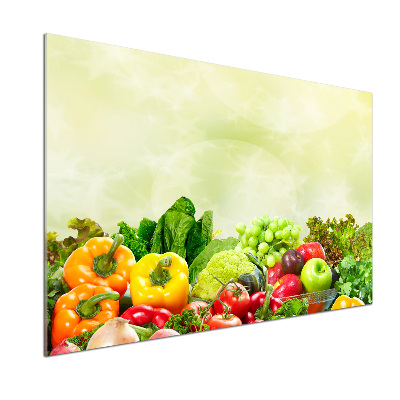 Panel de pared de cocina Verduras