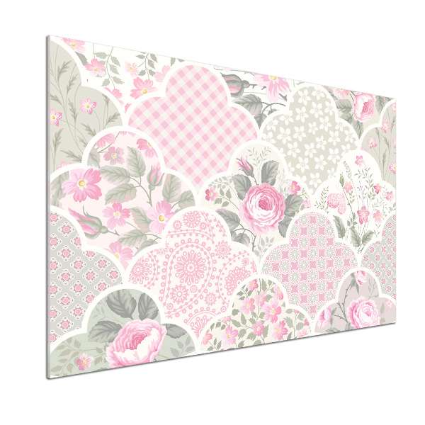 Salpicadero para cocina Rosas y adornos