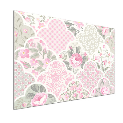 Salpicadero para cocina Rosas y adornos