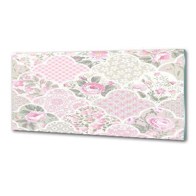 Salpicadero para cocina Rosas y adornos