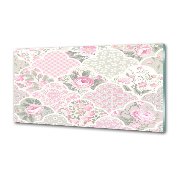 Salpicadero para cocina Rosas y adornos