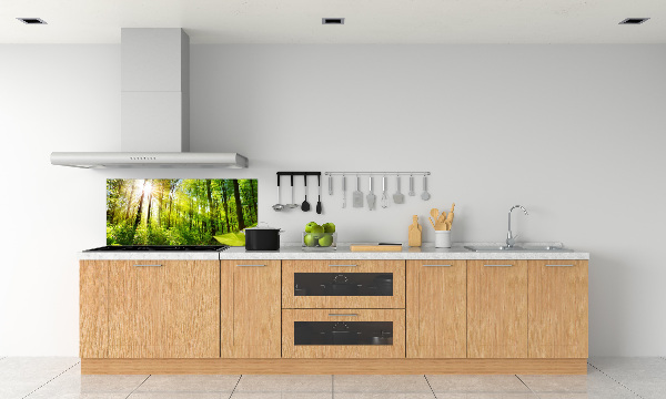 Panel antisalpicaduras Bosque al sol