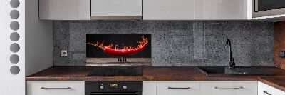 Panel antisalpicaduras Ají picante