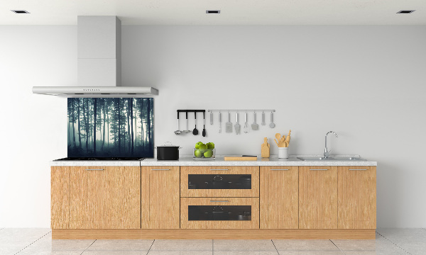 Salpicadero para cocina Bosque en la niebla