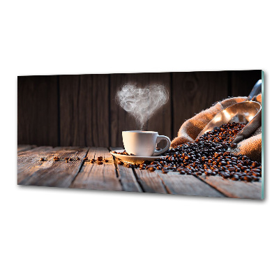 Salpicadero de cocina Una taza de café