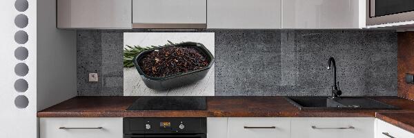 Panel antisalpicaduras Arroz salvaje en un tazón