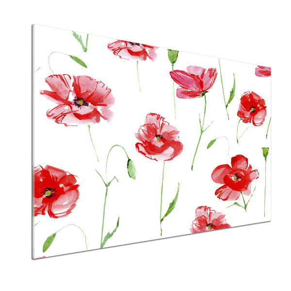 Salpicadero de cocina Amapolas