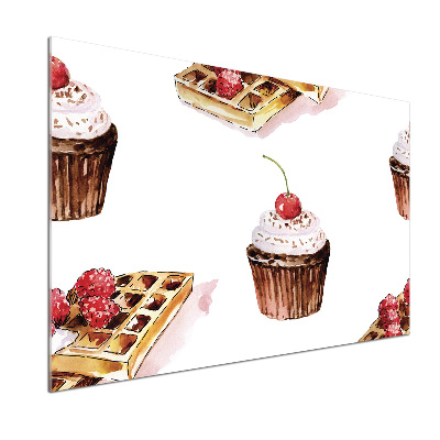 Panel de pared de cocina Postre