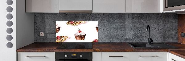 Panel de pared de cocina Postre