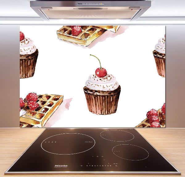 Panel de pared de cocina Postre