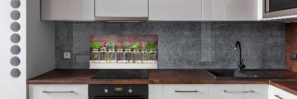 Panel para cocina Plantas en frascos