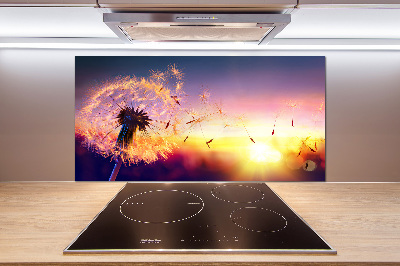 Panel de pared de cocina Diente de león