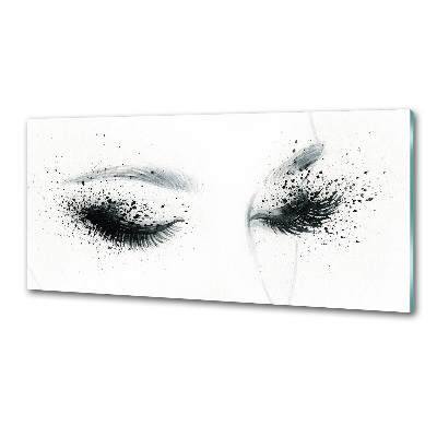 Panel szklany do kuchni Makijaż