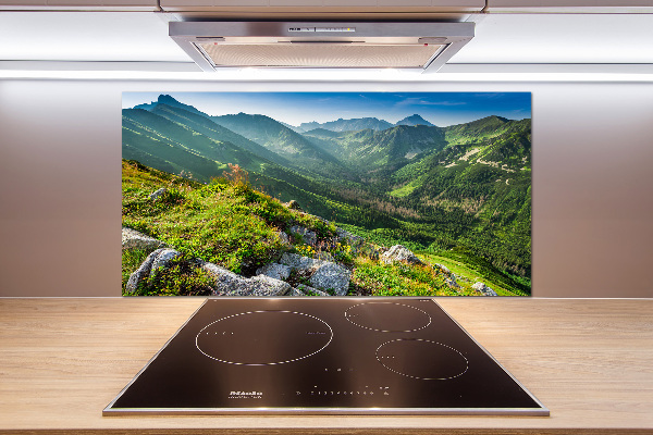 Salpicadero para cocina Amanecer en los montes Tatra