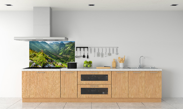 Salpicadero para cocina Amanecer en los montes Tatra