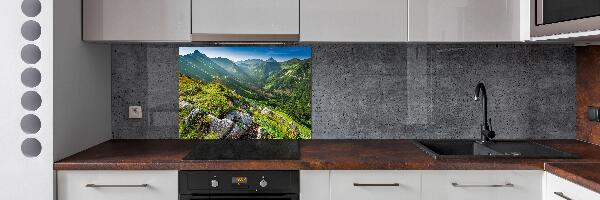 Salpicadero para cocina Amanecer en los montes Tatra