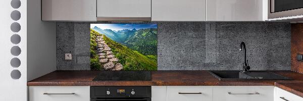 Panel de pared de cocina Sendero en los montes Tatra