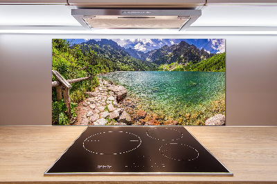 Salpicadero de cocina El ojo de mar de los montes Tatra