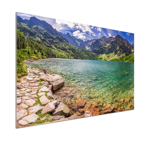 Salpicadero de cocina El ojo de mar de los montes Tatra