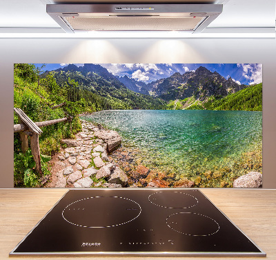 Salpicadero de cocina El ojo de mar de los montes Tatra