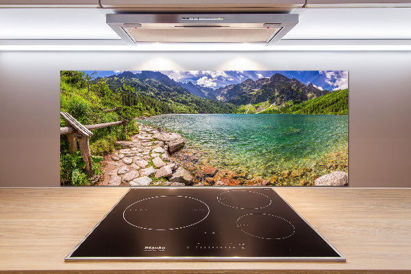 Salpicadero de cocina El ojo de mar de los montes Tatra