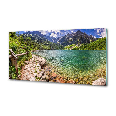 Salpicadero de cocina El ojo de mar de los montes Tatra