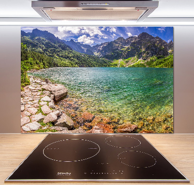 Salpicadero de cocina El ojo de mar de los montes Tatra