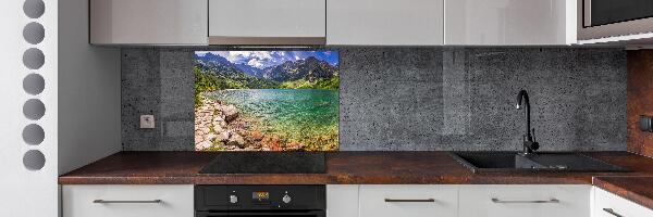 Salpicadero de cocina El ojo de mar de los montes Tatra