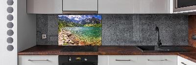 Salpicadero de cocina El ojo de mar de los montes Tatra