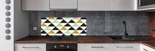 Panel para cocina Triángulos de colores