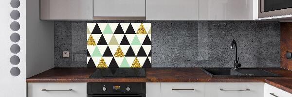 Panel para cocina Triángulos de colores