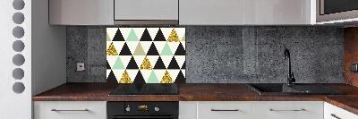 Panel para cocina Triángulos de colores