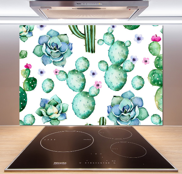 Panel de pared de cocina Cactus